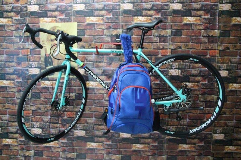 Dirza Bike Wall Mount Bike Hanger 2 Pack Foldable Bicycle Storage Horizontal Bike Rack Bike Hook for Garage Indoor Shed with Screws - Image 5